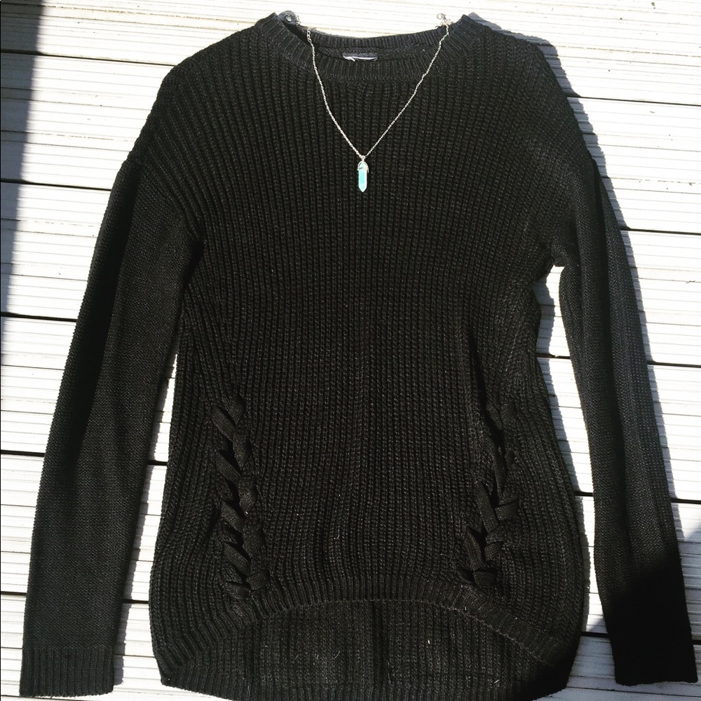 Shop Priceless Oversized Sweater w/ Cross details
